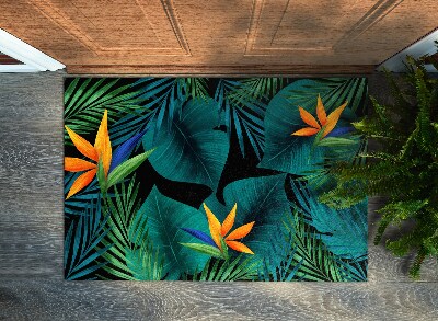Tapete capacho Flores de Strelitzia