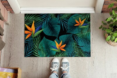 Tapete capacho Flores de Strelitzia