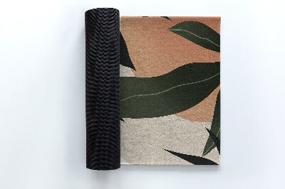 Tapete capacho Abstração tropical