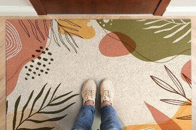 Tapete de entrada Planta geométrica