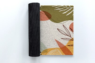 Tapete de entrada Planta geométrica