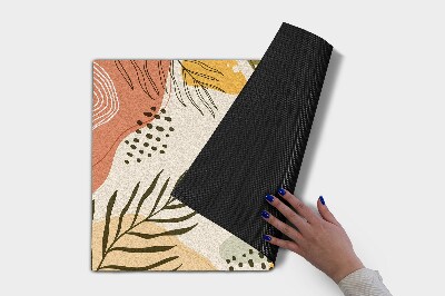 Tapete de entrada Planta geométrica