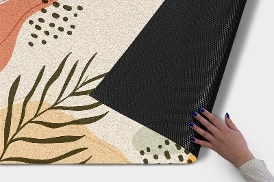 Tapete de entrada Planta geométrica