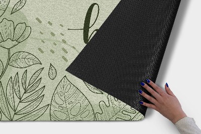 Tapete de entrada Motivo floral