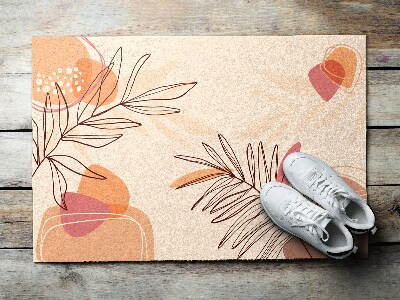 Tapete capacho Folhas Geométricas