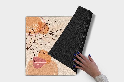 Tapete capacho Folhas Geométricas