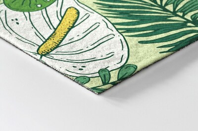 Tapete capacho Folhas verdes