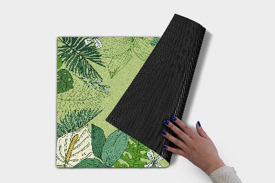 Tapete capacho Folhas verdes