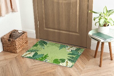 Tapete capacho Folhas verdes