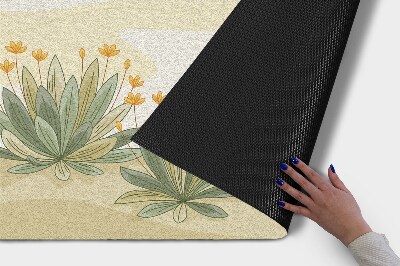 Tapete de entrada Plantas Flores