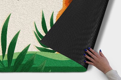 Tapete de entrada Leões Gatos