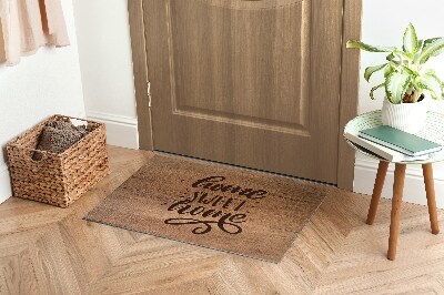 Tapete de entrada Placa de madeira