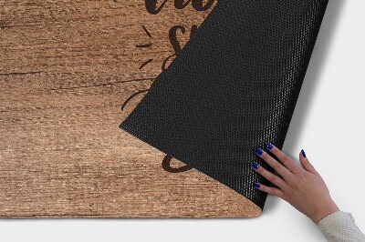 Tapete de entrada Placa de madeira