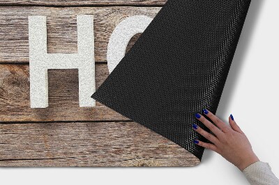 Tapete capacho Madeira para casa