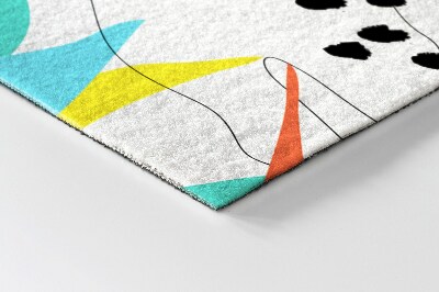 Tapete de entrada Flores Folhas