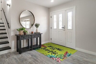 Tapete de entrada Bem-vindo à selva