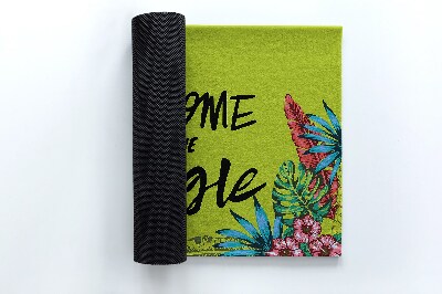 Tapete de entrada Bem-vindo à selva