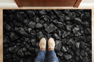 Tapete de entrada Pedras pretas