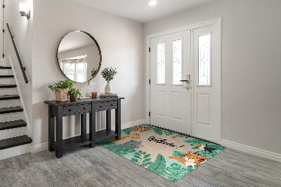 Tapete de entrada Animais bem-vindos