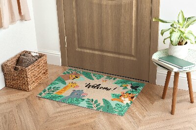Tapete de entrada Animais bem-vindos