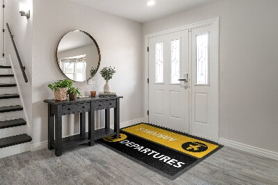 Tapete capacho Chegadas Partidas