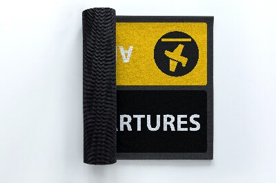 Tapete capacho Chegadas Partidas