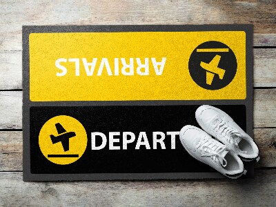 Tapete capacho Chegadas Partidas