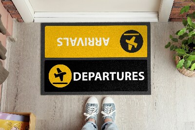 Tapete capacho Chegadas Partidas