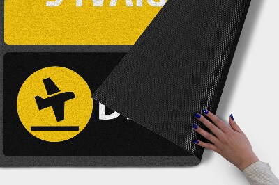 Tapete capacho Chegadas Partidas