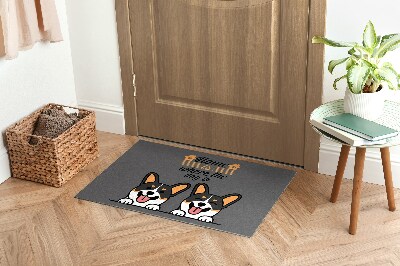 Tapete capacho Olá, cachorrinhos