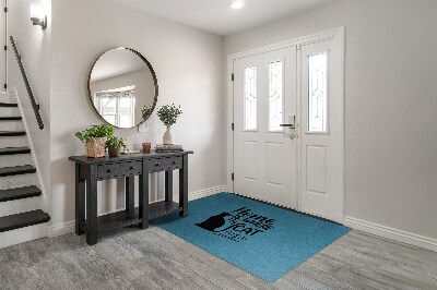 Tapete de entrada Gato na casa