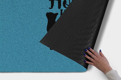 Tapete de entrada Gato na casa