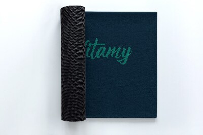 Tapete de entrada Gato bem-vindo