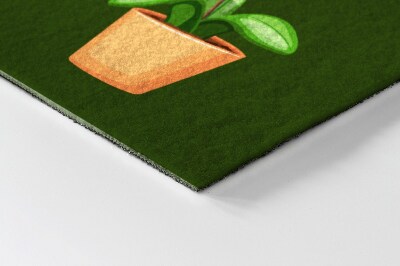 Tapete capacho Flores em vasos