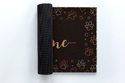 Tapete de entrada Patas de cachorro em casa