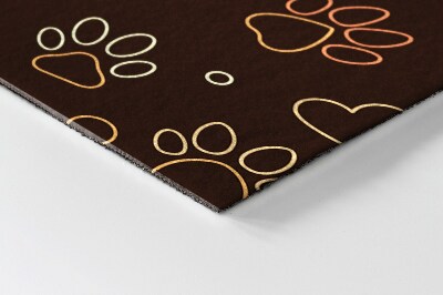 Tapete de entrada Patas de cachorro em casa