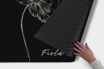 Tapete de entrada Flor de camomila