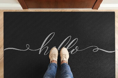 Tapete capacho Olá Inscrição