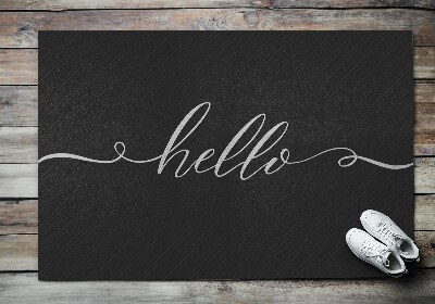 Tapete capacho Olá Inscrição