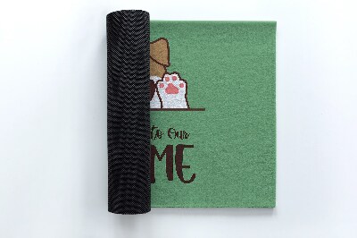 Tapete capacho Bem-vindo ao lar, cão