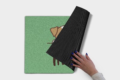 Tapete capacho Bem-vindo ao lar, cão