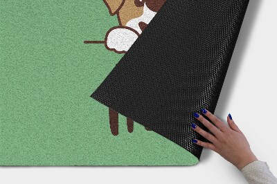 Tapete capacho Bem-vindo ao lar, cão