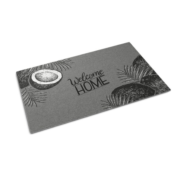 Tapete de entrada Bem-vindo ao Lar Tropical