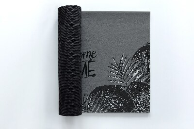 Tapete de entrada Bem-vindo ao Lar Tropical