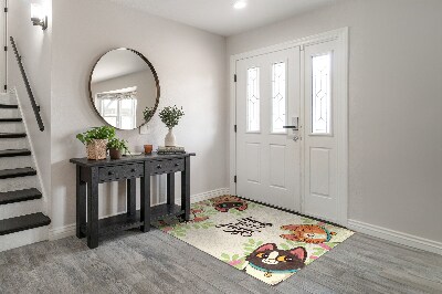 Tapete capacho A inscrição Gatos