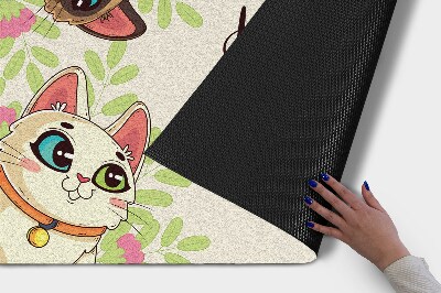 Tapete capacho A inscrição Gatos