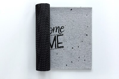 Tapete de entrada Bem-vindo concreto