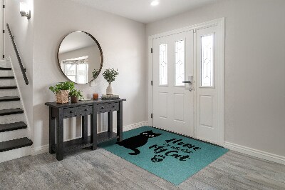 Tapete capacho Gato na casa