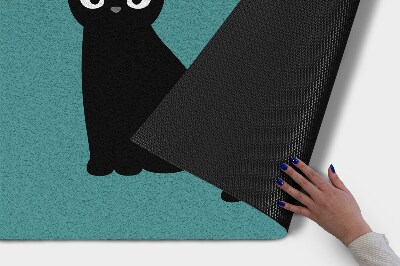 Tapete capacho Gato na casa