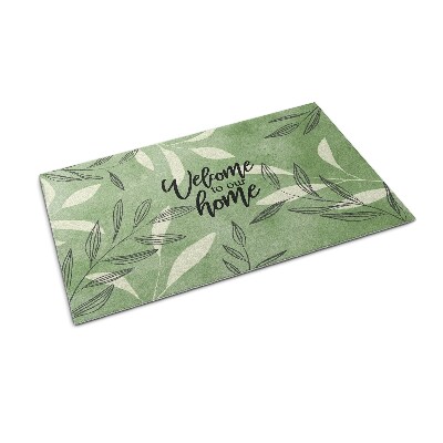 Tapete de entrada Bem-vindo ao lar